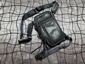 ★クシタニ　2WAY LEG BAG II　２WAYレッグバッグ２　牛革本革　レザーバッグ　バイク ライディング ライダース