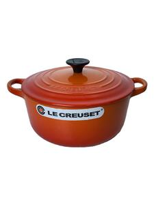 LE CREUSET◆鍋/ORN/ココットロンド/2.4L/20cm