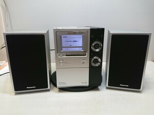 管理1115 Panasonic パナソニック SDステレオシステムコンポ SA-PM770SD CD MD スピーカーペア リモコン欠品 動作確認済み 現状品