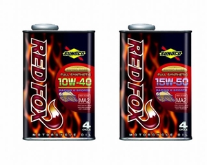 エステル 全合成油 SUNOCO REDFOX 10W-40/15W-50 RACING＆SPORTS 20L缶