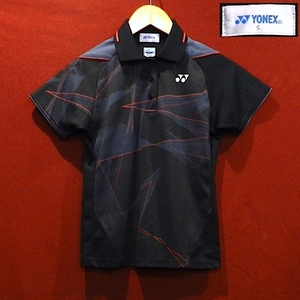 YONEX ヨネックス VERY COOL バトミントン テニス ゴルフ ロゴ 半袖 ポロシャツ ゲームシャツ スポーツウェア 黒 グレー 赤 S 美品