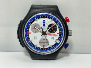 Swatch スウォッチ アラームクロノ ベルトなし ブラック クロノグラフ 腕時計