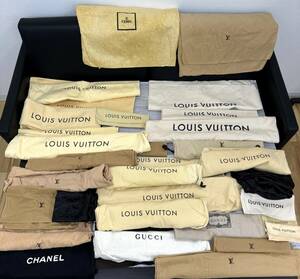 B#8220 ルイヴィトン 保存袋 巾着袋 収納袋 ブランド LOUIS VUITTON 布袋 GUCCI FENDI CHANEL まとめ