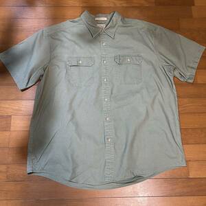 L.L. Bean エルエルビーン 半袖シャツ 半袖 XXL shirts 古着 90s 80s 70s VINTAGE ヴィンテージ オーバーサイズ グリーン