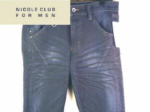 AW/46-84cm/\19,580〓NICOLE CLUB FOR MEN★ストレッチ・ストンウオッシュ・ジーンズ