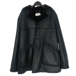 メゾンマルジェラ Maison Margiela 20AW ロンハーマン別注 Mouton Jacket ムートンジャケット コート 長袖 46 ブラック 黒 S50AM0488