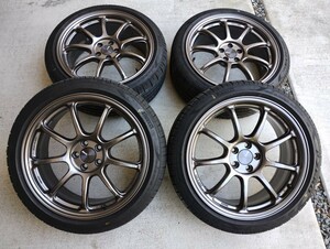 ENKEI エンケイ PF09 8J-18 PCD100 オフセット45 PIRELLI　P-ZERO 4本