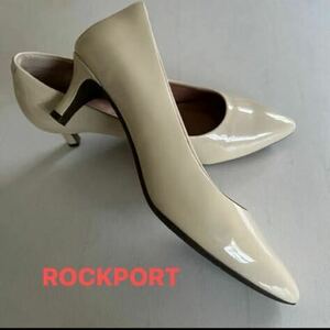 美品★ 【ROCKPORT】ロックポート　エナメル　パンプス 大き目　25cm