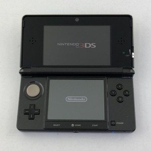 03w00802/ 1円～【動作確認済】ニンテンドー3DS 本体 コスモブラック 任天堂 CTR-001 ゲーム機 本体のみ