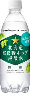 24本 TOCHIとCRAFT ポッカサッポロ 北海道富良野ホップ炭酸水 500ml × 24本