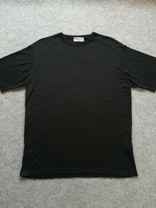 JOHN SMEDLEY ジョンスメドレー 30Gシーアイランドコットン 5分袖 クルーネック ニット BLACK ブラック