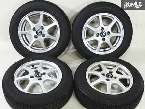 ●ホンダ 純正 モデューロ 14インチ 5.5J ＋45 4H 4穴 PCD100 ホイール 2023年 175/65R14 SEIBERLING SL101 タイヤ 4本 フィット シビック