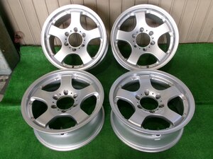 美品　社外　17インチアルミホイール　17X7.5J+25　6H　PCD139.7　メーカー不明　4本セット　Y6.1175