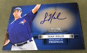 2012 BOWMAN STERLING Sean Nolin RC Auto 元西武ライオンズ 来日外国人 ショーン・ノリン直筆サインカード