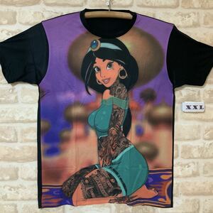 新品　プリンセス ジャスミン タトゥー　パロディ　Tシャツ　XXLサイズ　おもしろ