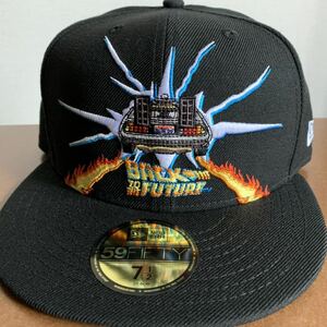 BTTF Back to the Future 59FIFTY 7 1/2 バック・トゥ・ザ・フューチャー マイケルJフォックス デロリアン 59.6cm マーティ ビフ USJ