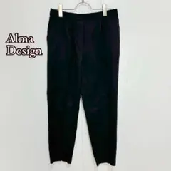 【Alma Design】タックテーパードパンツ（X L）オフィスカジュアル