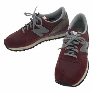 【美品】 New Balance / ニューバランス | 英国製 M730UKF 40周年アニバーサリーモデル ローカットスニーカー | 26 | バーガンディー