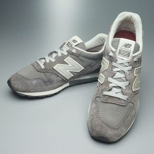 GQ0317//*アメリカ製*ニューバランス/new balance*M996CGY/US10.5D/レザースニーカー/ランニングシューズ/ローカット/靴/グレー