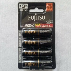 【送料込】 富士通 単3 ニッケル水素充電池 高容量 ハイエンドモデル min.2450mAh 4個組 eneloop pro 互換 HR-3UTHC(4B) 単三 AA