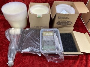 01-03-322 ★M 塗料 塗装用品 工事 塗料カップ バケツ まとめ売り 多数セット 未使用品