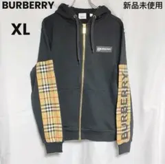 BURBERRY バーバリー ロゴチェック柄 パーカー XL