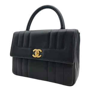 【中古】 CHANEL シャネル ハンドバッグ マドモアゼル ハンドバツグ キヤビアスキン 23016127 DS