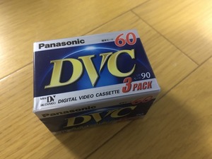 Panasonic DVC DVM60 mini DV LPモード90分(標準60分) 3 PACK 新品未開封