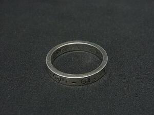 1円 ■美品■ GUCCI グッチ ゴースト SV925 ドクロ スカル リング 指輪 アクセサリー 表記サイズ 22(約21号) メンズ シルバー系 FJ6259