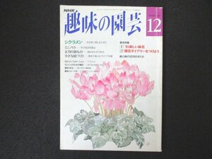 本 No1 00768 NHK 趣味の園芸 平成4年12月号 シクラメン ミニバラ 正月の鉢もの ’93新しい鉢花 園芸ダイアリーをつけよう 小さな庭づくり