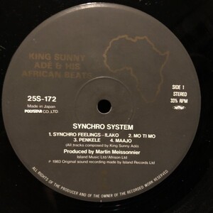 King Sunny Ad & His African Beats / キング・サニー・アデ* Synchro System = シンクロ・システム