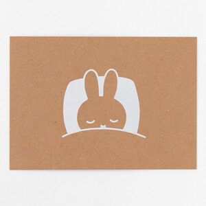 ミッフィー miffy ポストカード（sleep） GREEN FLASH