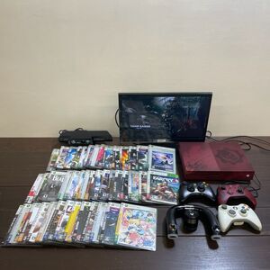 B2078【すぐ遊べる】 X box One S／Model 1681 Gears of War 4 edition 本体 ソフト まとめ 希少