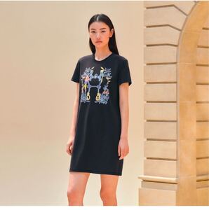 HERMES エルメス Tシャツ ワンピース ネイビー 未使用品 38 ワンピース