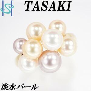 年末大感謝祭【最大40%OFF】タサキ 田崎真珠 淡水パール リング 4.9～7.0mm K18YG ブランド TASAKI 送料無料 美品 中古 SH108483