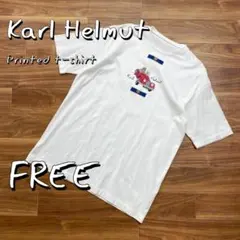 Karl Helmutカールヘルム 日本製 ベアー×ヴィンテージカーTシャツ