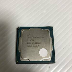 送料無料 BIOS起動確認済　INTEL Core i7 8700 SR3QS　3.20GHz　6コア 12スレッド Coffee Lakeコア　LGA1151 