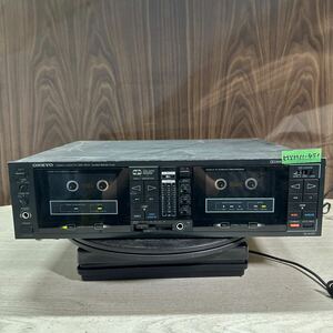 MYM11-451 激安 カセットデッキ ONKYO TA-W991 STEREO CASSETTE TAPE DECK 通電OK 中古現状品 ※3回再出品で処分