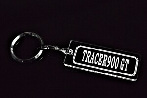 A-960 TRACER900GT アクリル製 クリア 2重リング キーホルダー トレーサー900GT カスタム パーツ 外装 シート ミラー 等のアクセサリーに