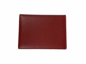 COMME des GARCONS (コムデギャルソン) CLASSIC LINE WALLET RD 二つ折り財布 カード入れ レザー 小銭入れ無し 赤 SA0641-RDRDOS/025