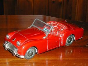 ☆10月xx日まで放出価格☆☆1950年代、BANDAI TRIUMPH TR3 レッド≪CJSA≫