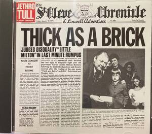 ジェスロ・タル（Jethro Tull）「ジェラルドの汚れなき世界（Thick as a Brick）」CD