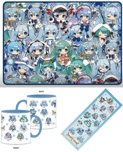 SNOW MIKU 2024メモリアルマグカップ 両面ブランケット フルカラー手ぬぐい びんちょうまぐろ 雪ミク