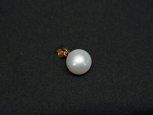 1円■極美品■TASAKI タサキ 田崎真珠 本真珠 アコヤ真珠 パール約7mm K18 750 18金 トップのみ ネックレストップ ペンダントトップFI6943