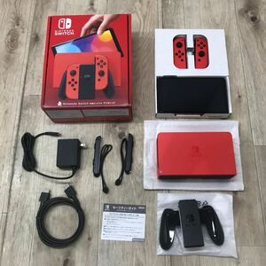 070 A 【中古品】ニンテンドー Switch 本体 有機ELモデル マリオレッド 任天堂 Nintendo スイッチ 【動作確認・初期化済】