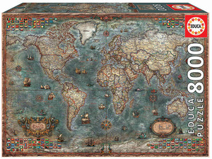 Educa 18017 8000ピース ジグソーパズル スペイン発売 HISTORICAL WORLD MAP 歴史的な世界地図
