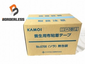 ☆未使用☆KAMOI カモイ 養生用布粘着テープ 25mm 25m 60巻入 ソラ無包装 水色 NO.6708 カモ井加工紙株式会社 91733