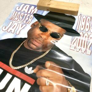 当時物 RUN DMC JAM MASTER JAY ポスター / 未使用品 2002年 イングランド製 ラン ディーエムシー HIPHOP ラップ 音楽 ミュージシャン