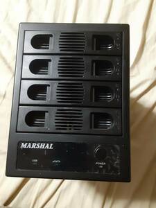 即決価格！！　MARSHAL SATA HDD４台外付けケース HDMAL－3035SBKU3－3035SBKU3　 ３ＴＢ ＨＤＤ４台 合計１２ＴＢ付き