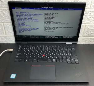 1円～ ■ジャンク LENOVO ThinkPad X1 Yoga / Core i5 8250U 1.60GHz / メモリ 8GB / ストレージ無し / 14型 / OS無し / BIOS起動可